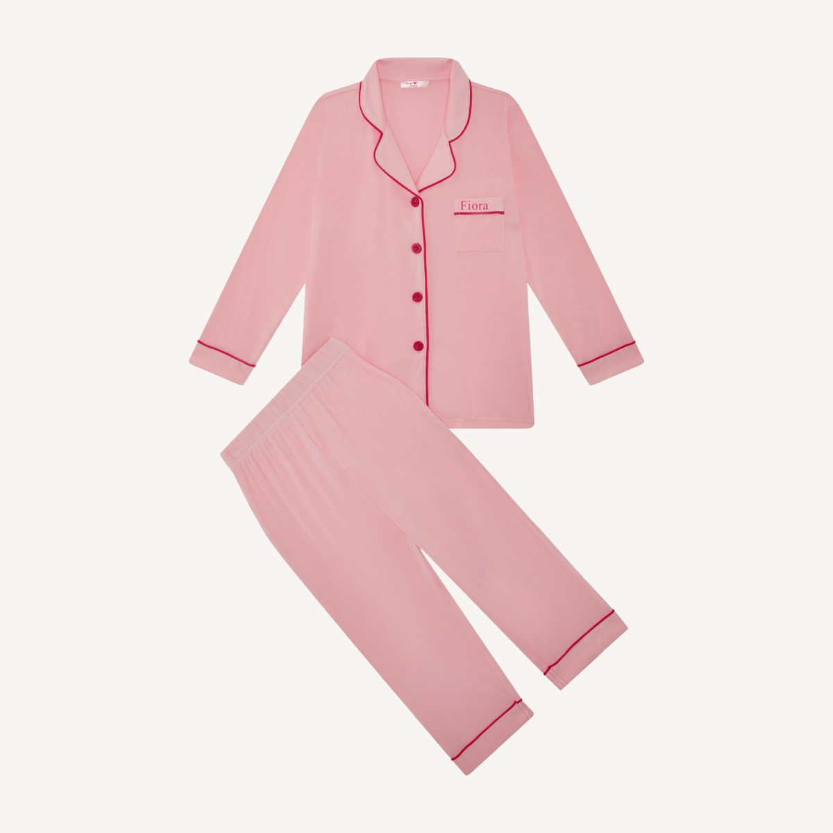 Little Avenue - The Pink/Fuchsia Signature Pyjama Set