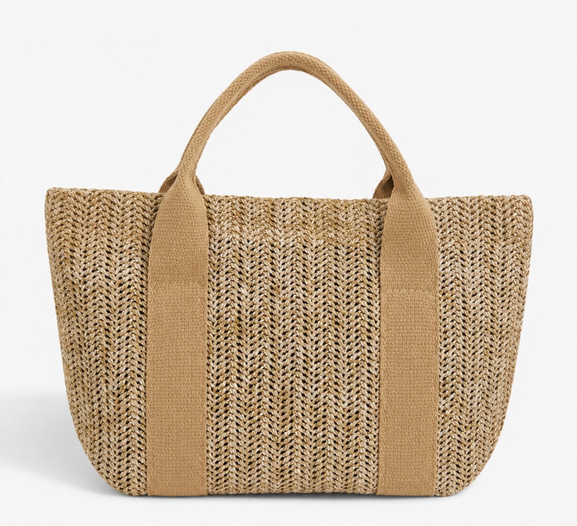 Mini Straw Bag - Beige