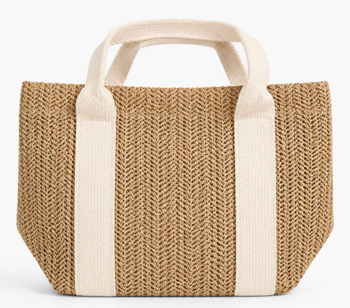 Mini Straw Bag - Cream
