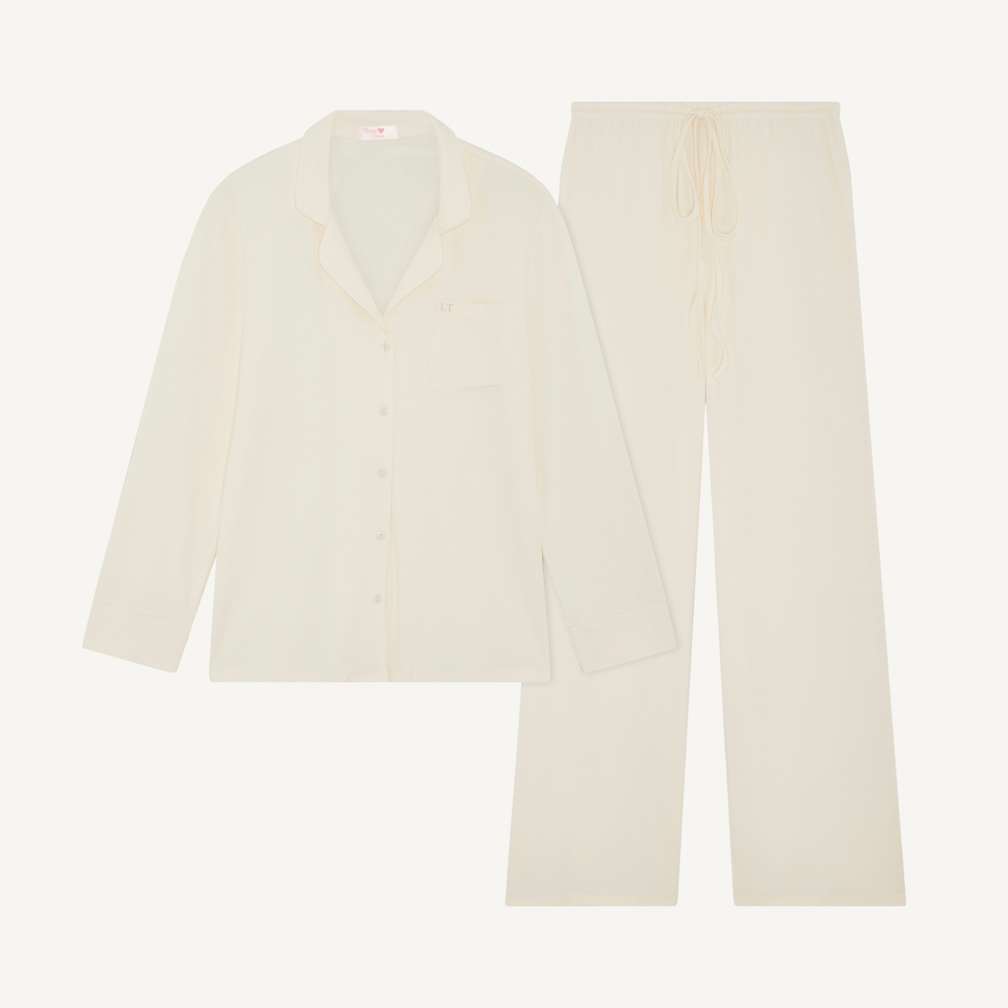 The Essentials Set - Cream Pyjamas