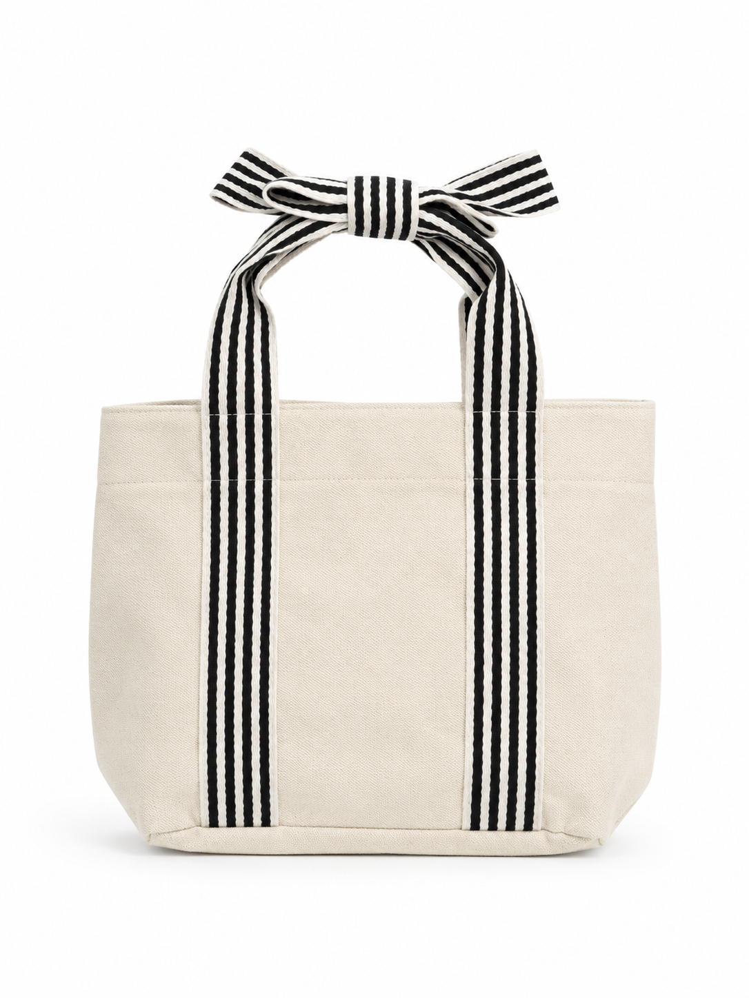 Beige/Black Mini Tote