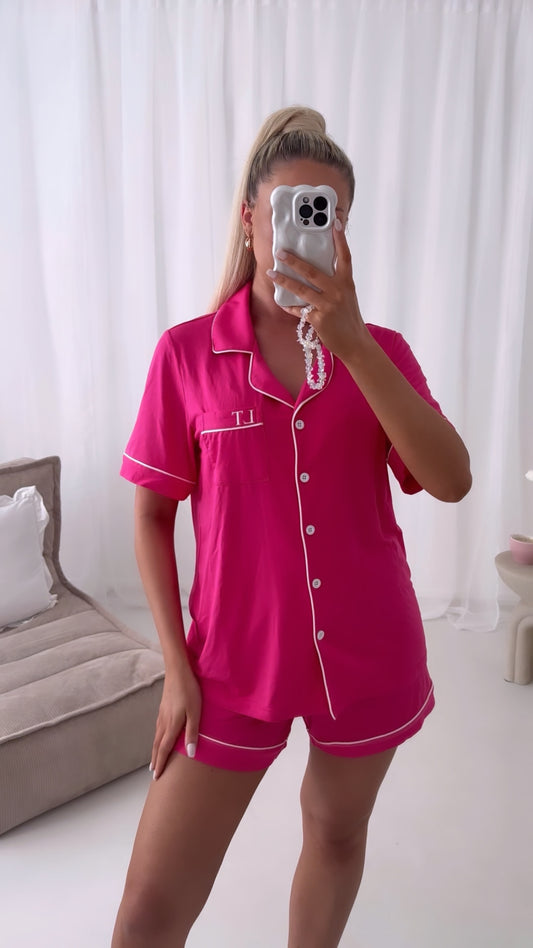 The Signature Set - Fuchsia Pyjamas (Short)