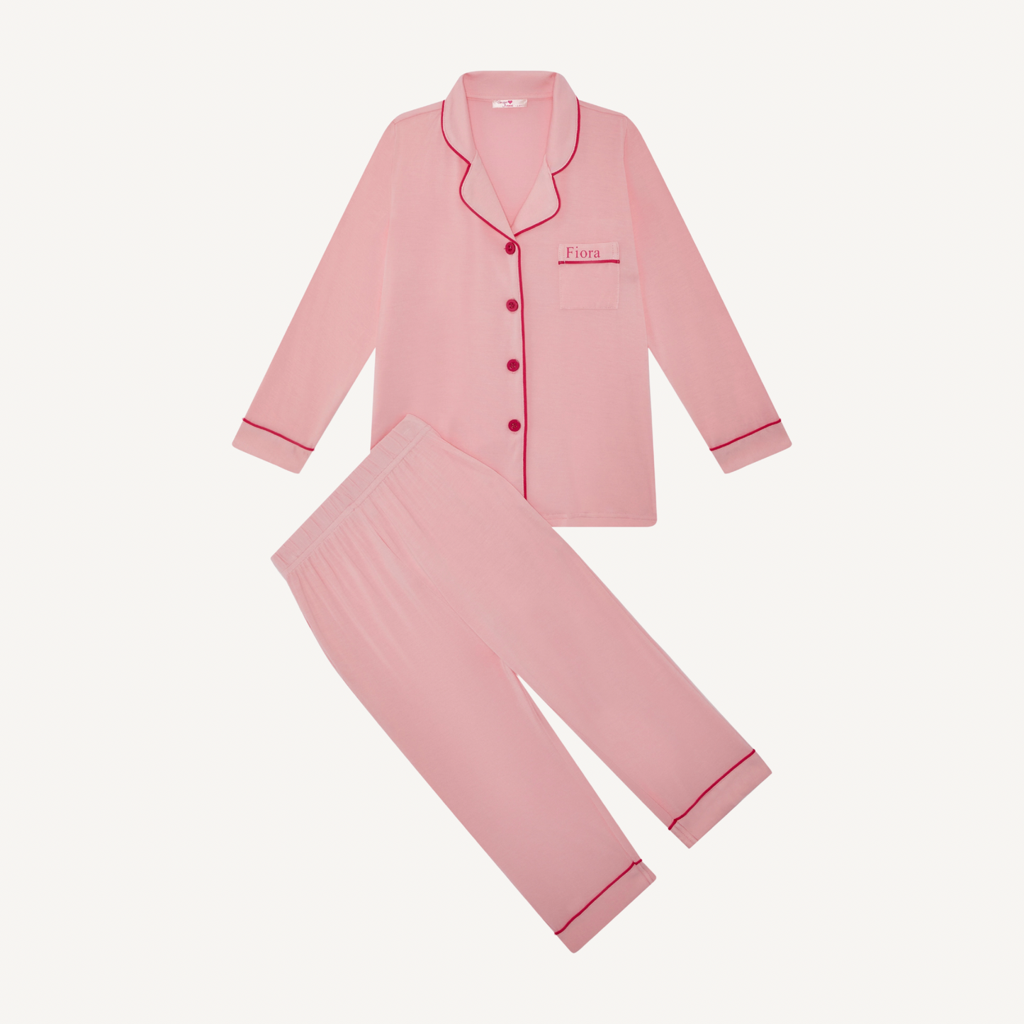 Little Avenue - The Pink/Fuchsia Signature Pyjama Set