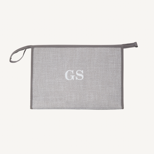 The Big Avenue Clutch Bag - Grey