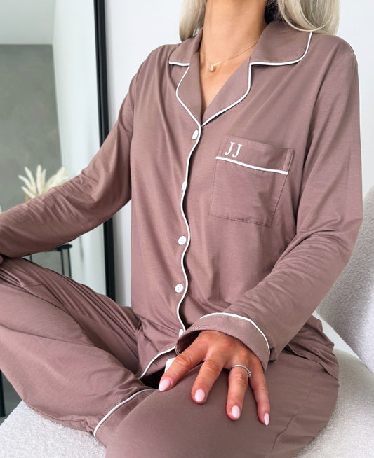 The Signature Set - Mocha Pyjamas (Long)