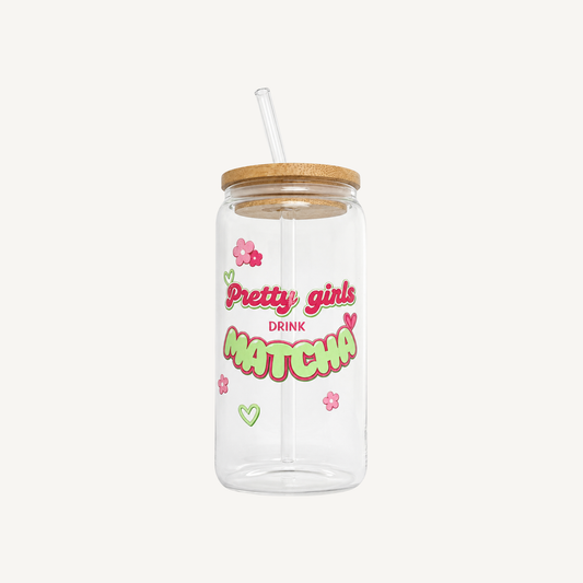 Pretty Girls Matcha Glass