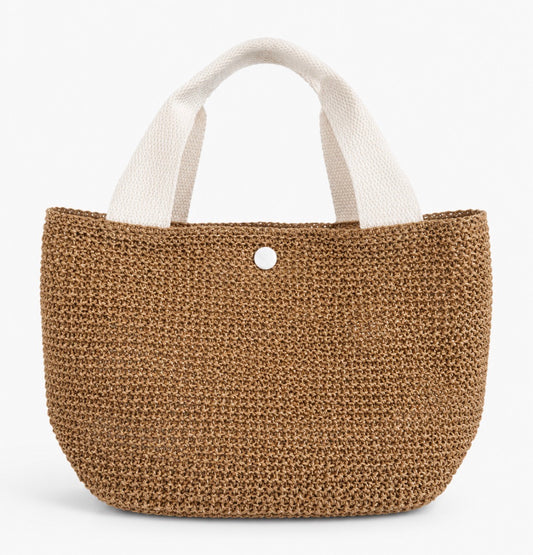 Mini Straw bag (white)
