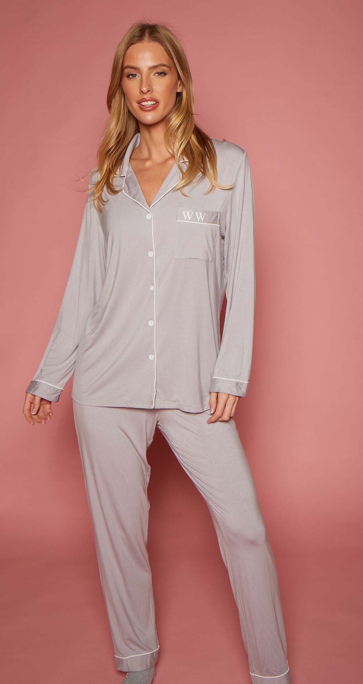 The Signature Set - Light Grey Pyjamas (Long)