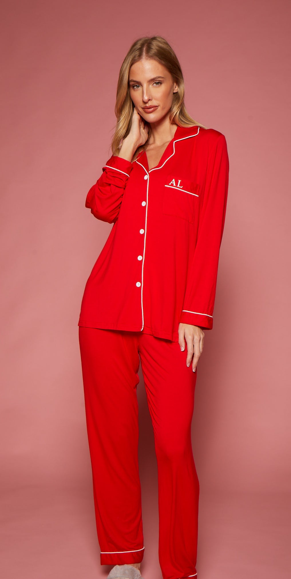 The Signature Set - Red Pyjamas (Long)