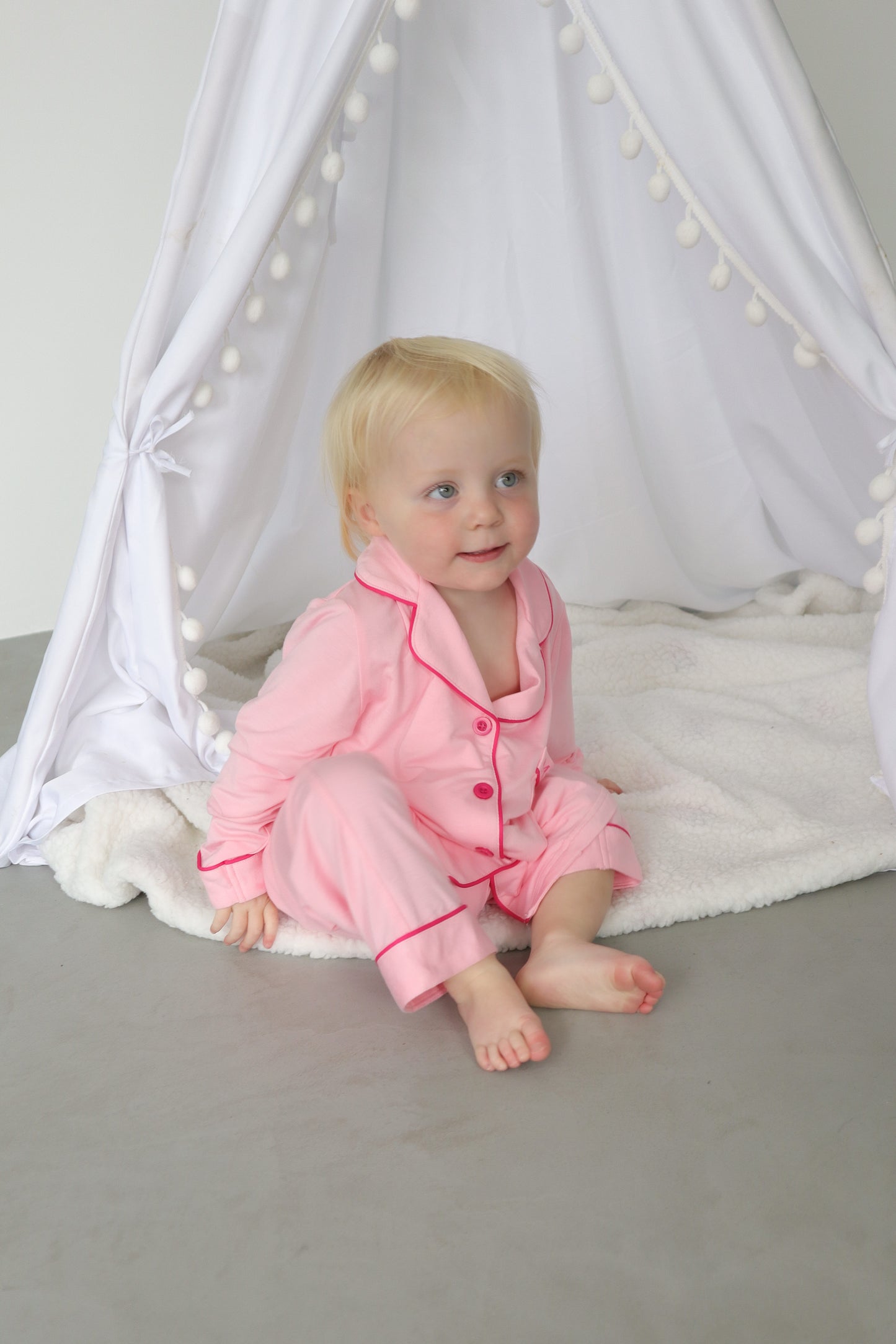 Little Avenue - The Pink/Fuchsia Signature Pyjama Set