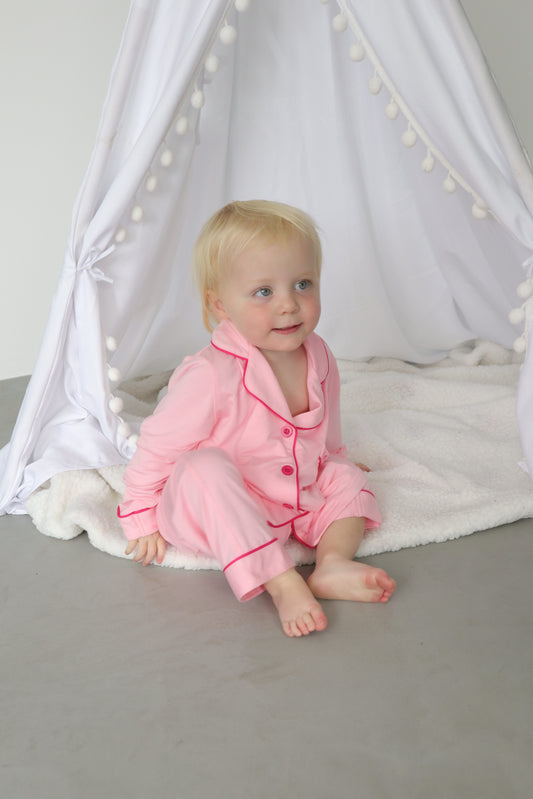 Little Avenue - The Pink/Fuchsia Signature Pyjama Set