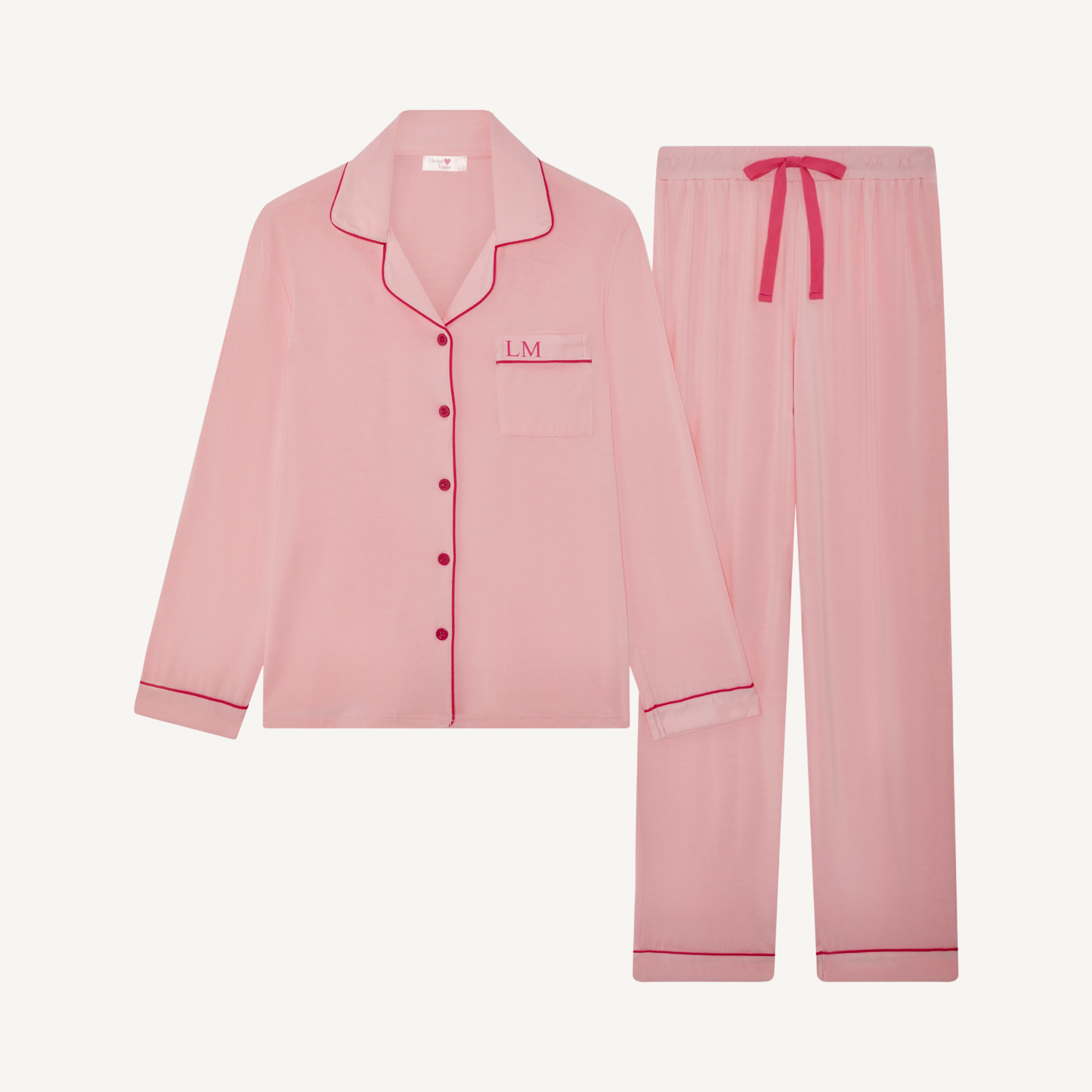 The Signature Set - Pink/Fuchsia Pyjamas (Long)