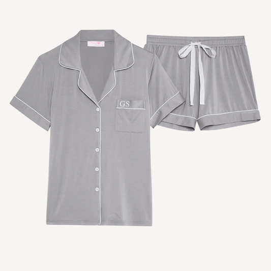 The Signature Set - Light Grey Pyjamas (Short)