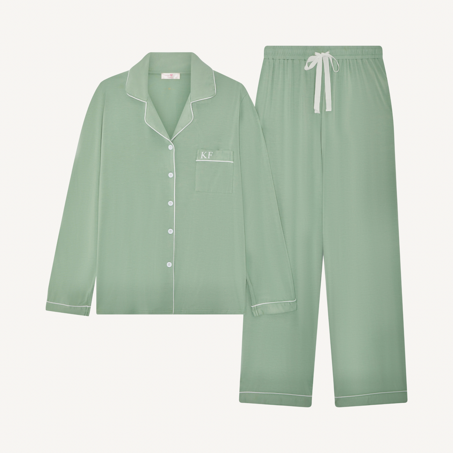The Signature Set - Sage Pyjamas (Long)