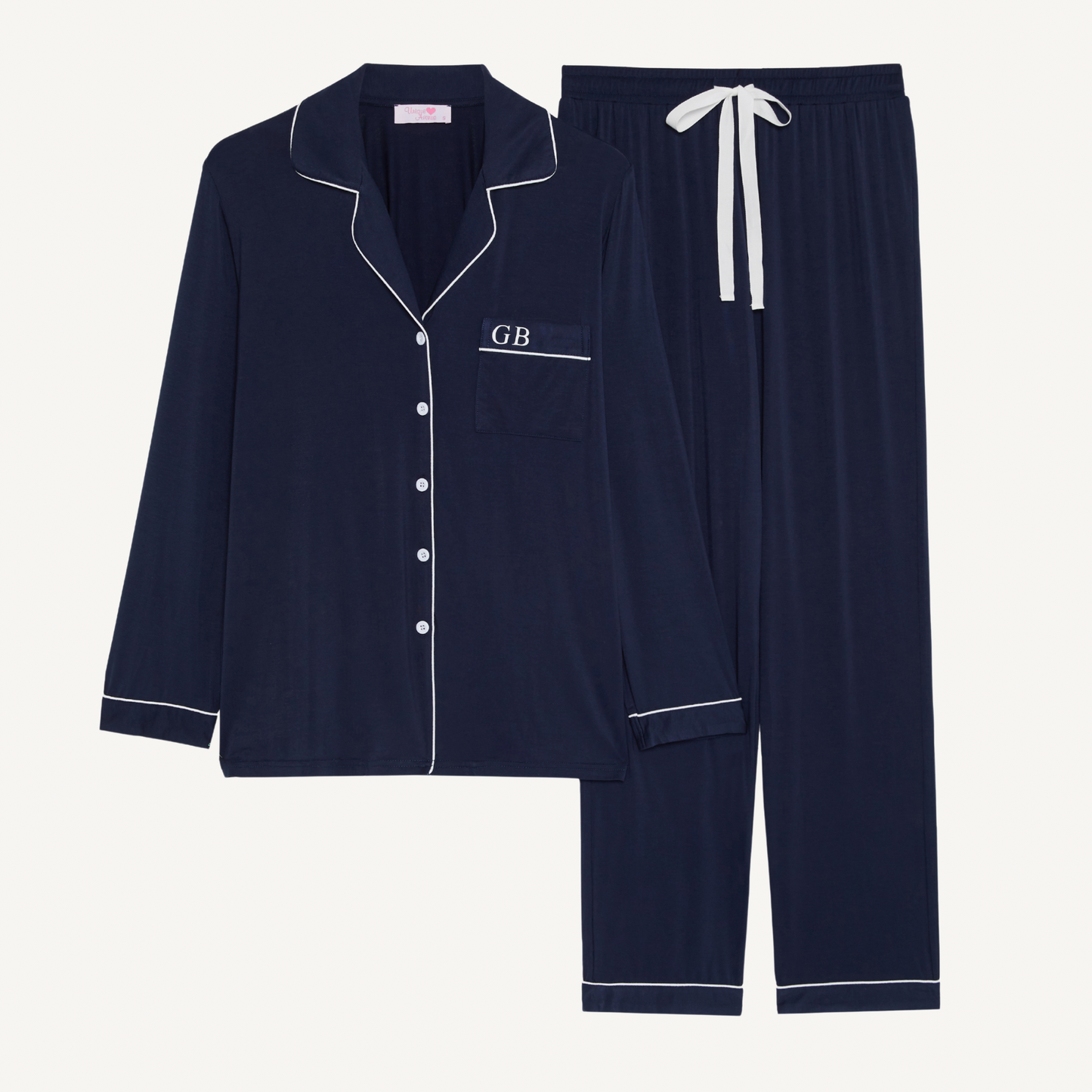 The Signature Set - Navy Pyjamas (Long)