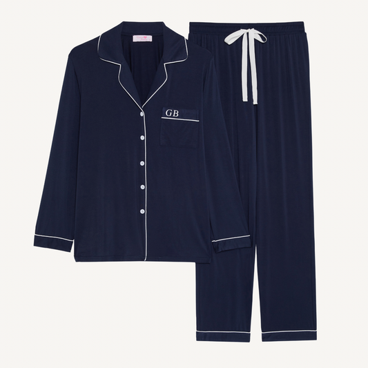 The Signature Set - Navy Pyjamas (Long)