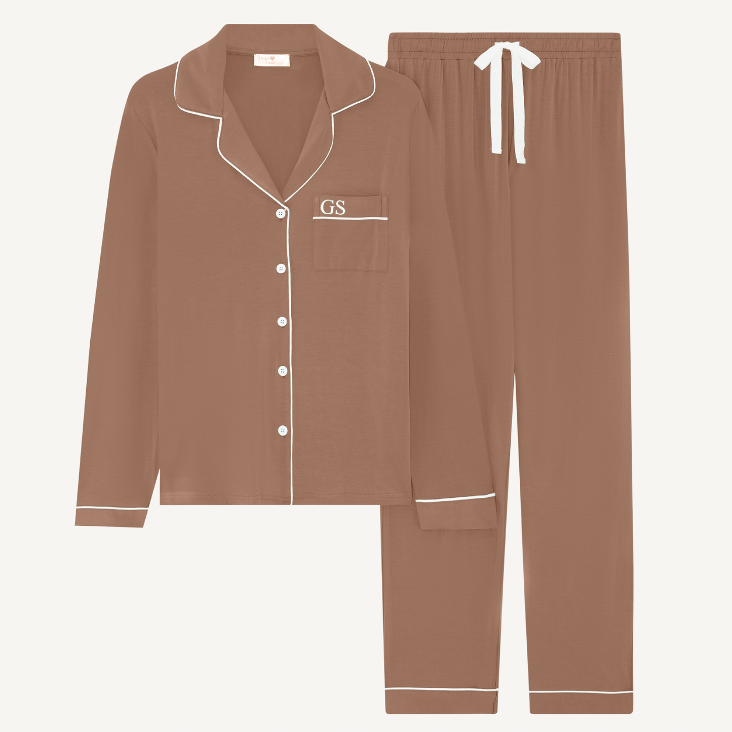 The Signature Set - Mocha Pyjamas (Long)