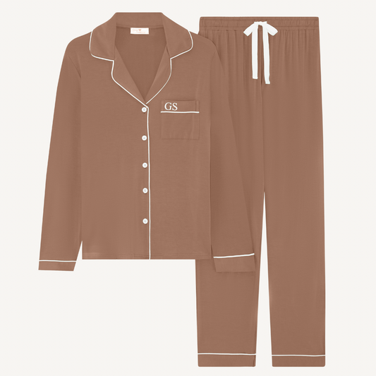 The Signature Set - Mocha Pyjamas (Long)