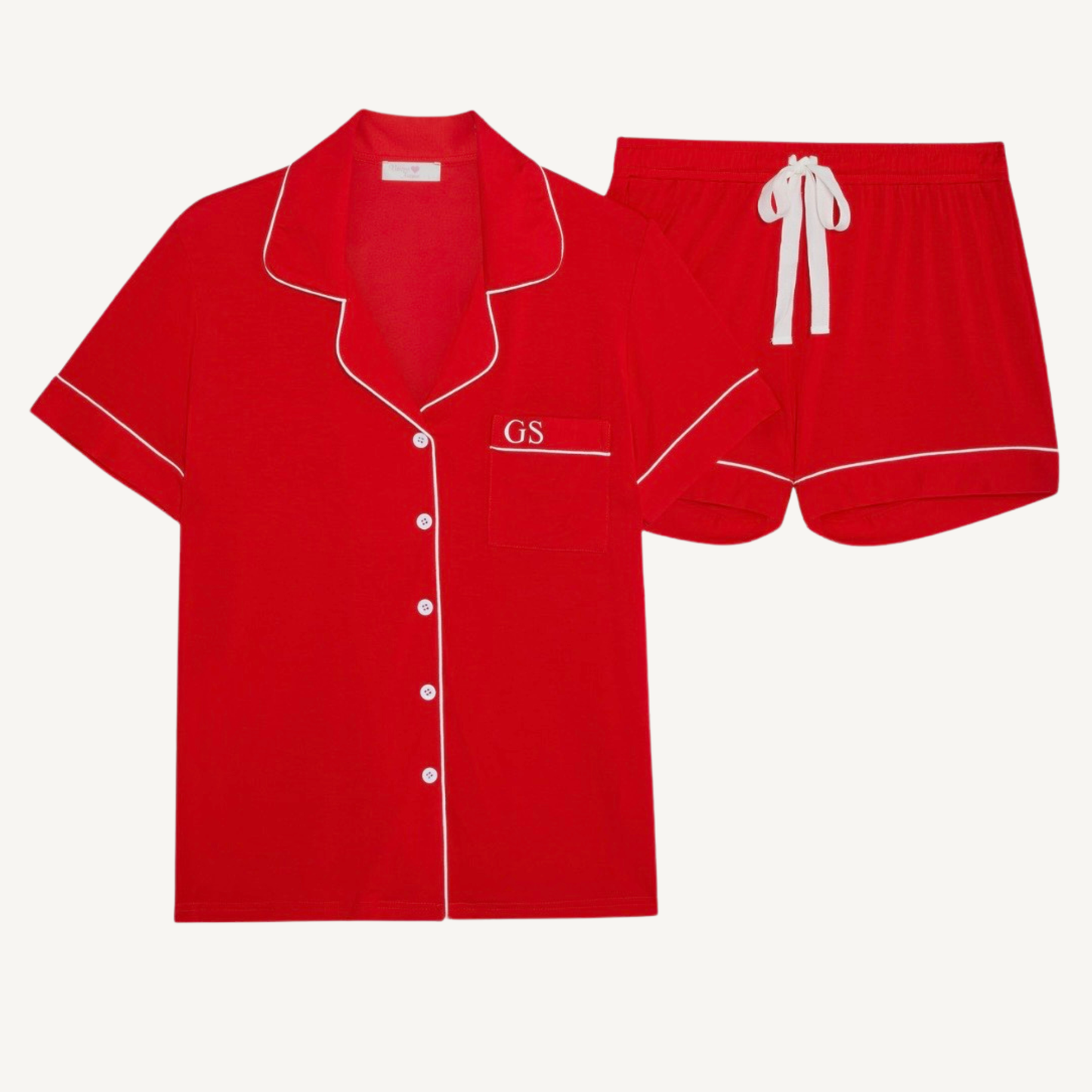 The Signature Set - Red Pyjamas (Short)
