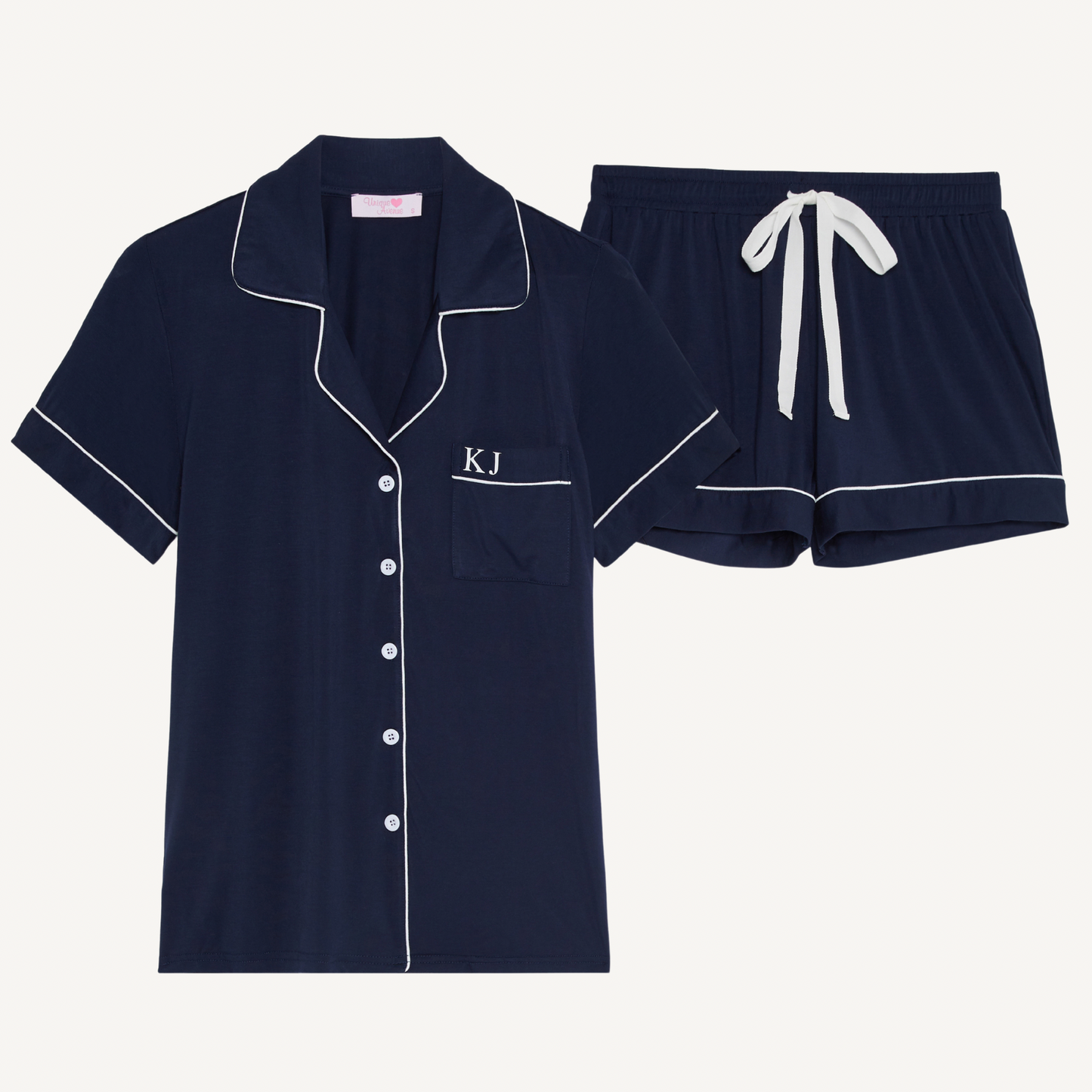 The Signature Set - Navy Pyjamas (Short)