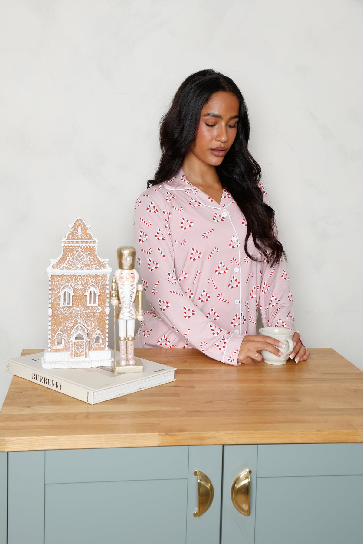 The Pink Candy Cane Set - Long Pyjamas