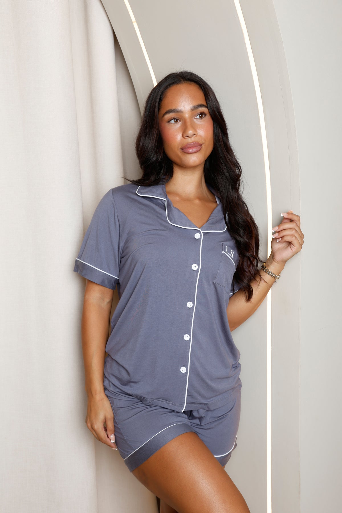 The Signature Set - Dark Grey Pyjamas (Short)