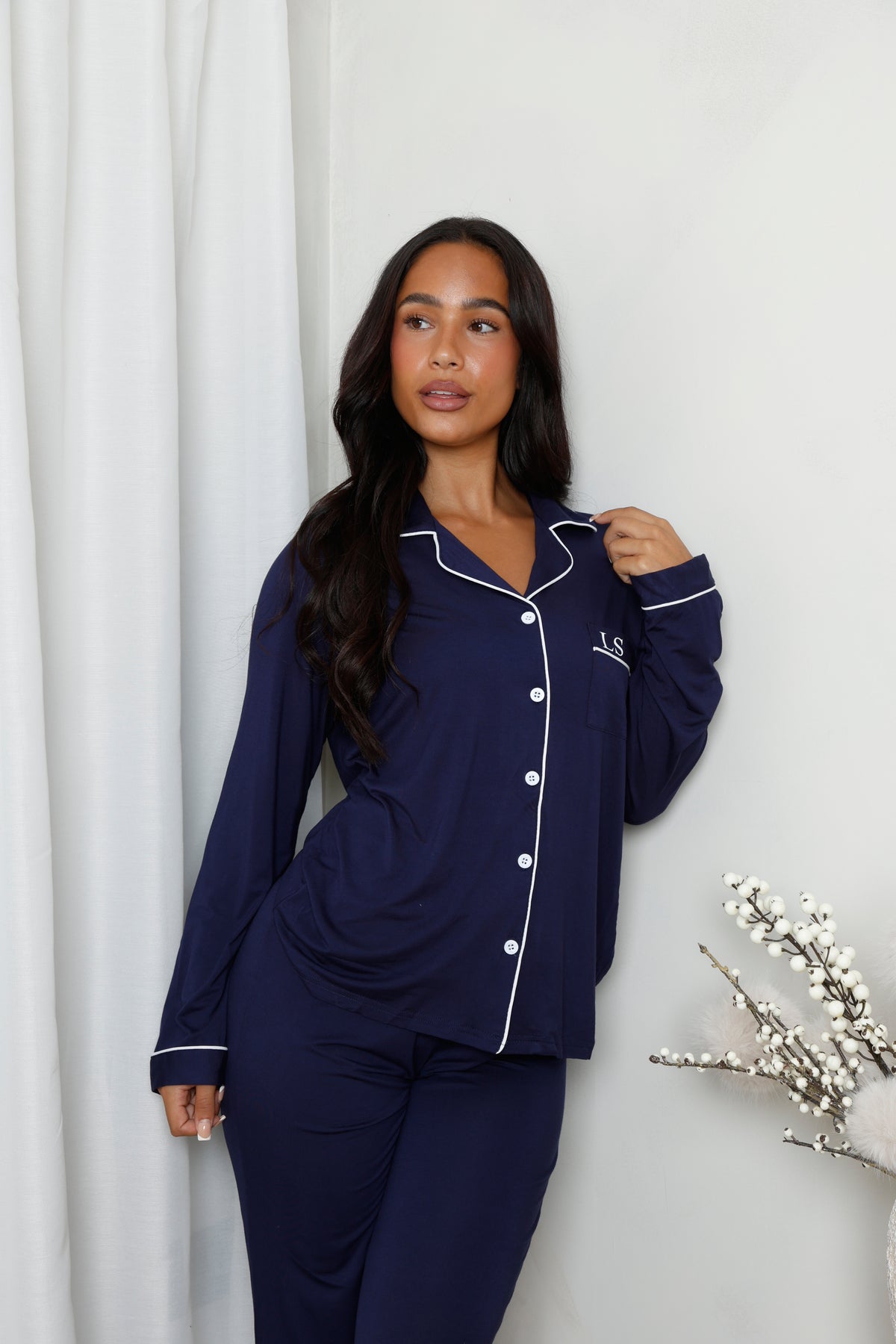 The Signature Set - Navy Pyjamas (Long)